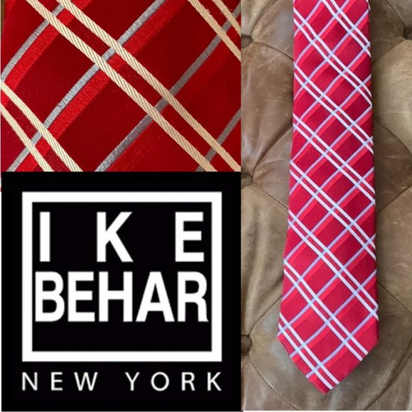 Ike Behar Other - IKE BEHAR ♥️ Silk Stripe Tie